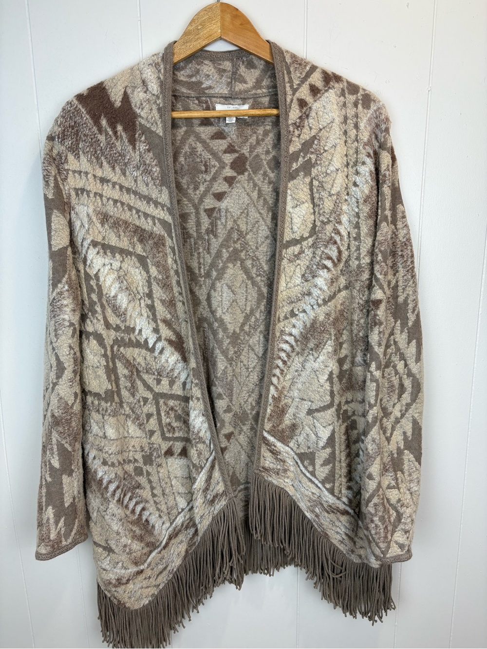 Boho Lucky Brand Fringe Cardigan
